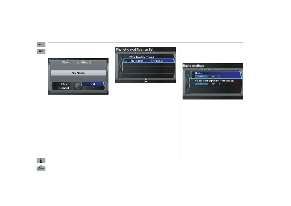Navigation system manual, 2013 mdx, System setup | Acura 2013 MDX Navigation User Manual | Page 104 / 184