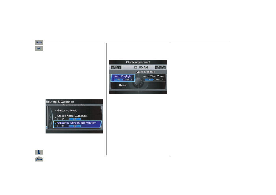 Navigation system manual, 2013 mdx, System setup | Acura 2013 MDX Navigation User Manual | Page 114 / 184