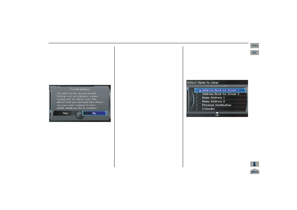 Navigation system manual, 2013 mdx, System setup | Acura 2013 MDX Navigation User Manual | Page 123 / 184