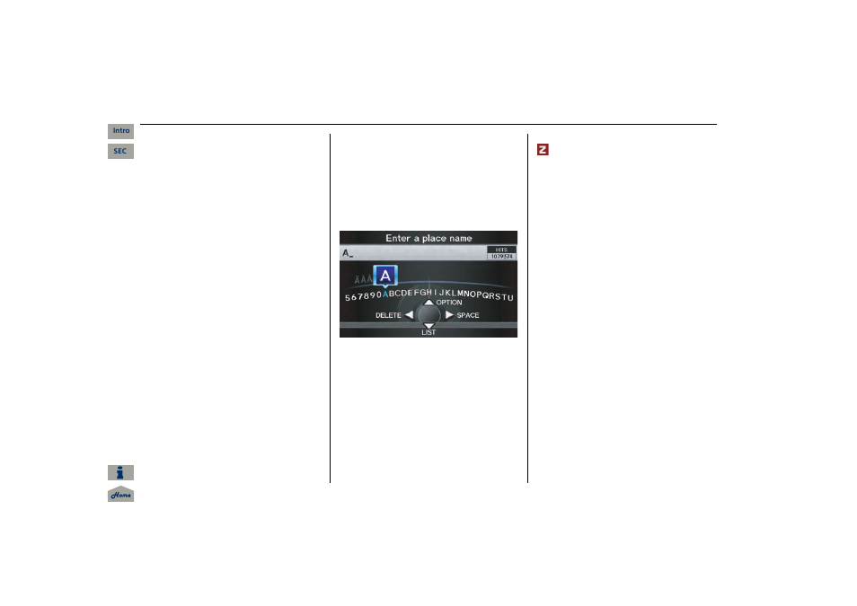 Navigation system manual, 2013 mdx, Entering a destination | Acura 2013 MDX Navigation User Manual | Page 36 / 184