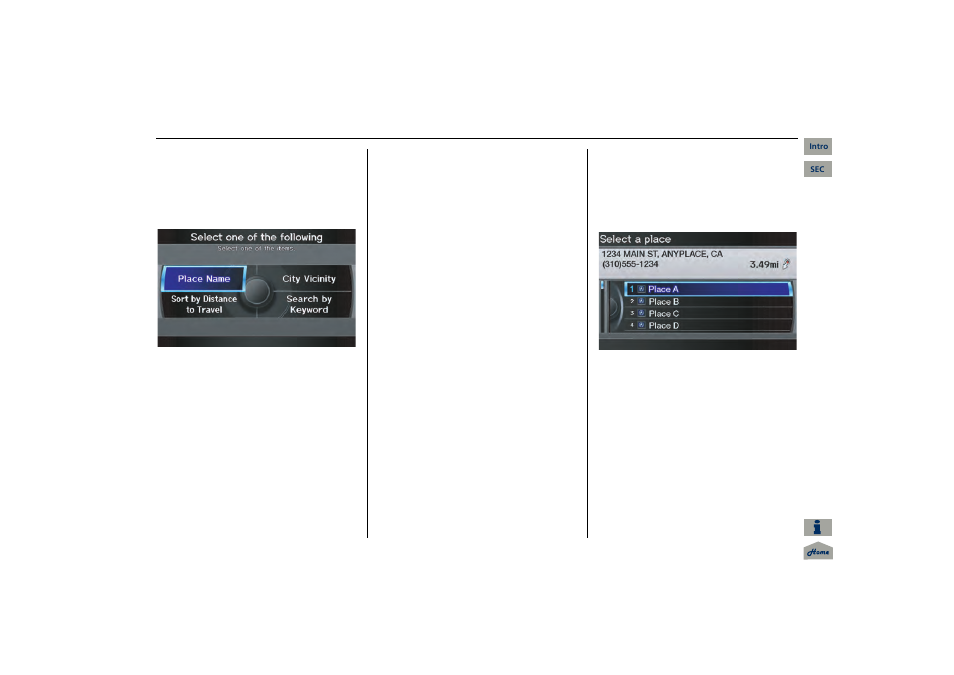 Navigation system manual, 2013 mdx, Entering a destination | Acura 2013 MDX Navigation User Manual | Page 41 / 184