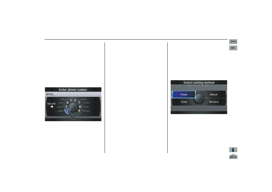 Navigation system manual, 2013 mdx, Entering a destination | Acura 2013 MDX Navigation User Manual | Page 43 / 184