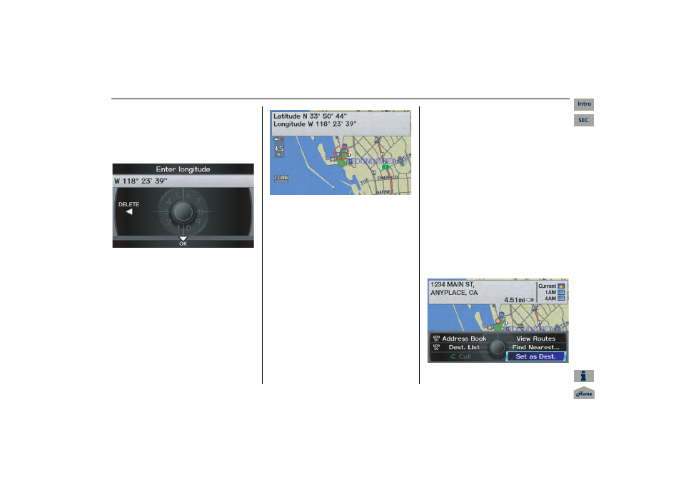 Navigation system manual, 2013 mdx, Entering a destination | Acura 2013 MDX Navigation User Manual | Page 45 / 184