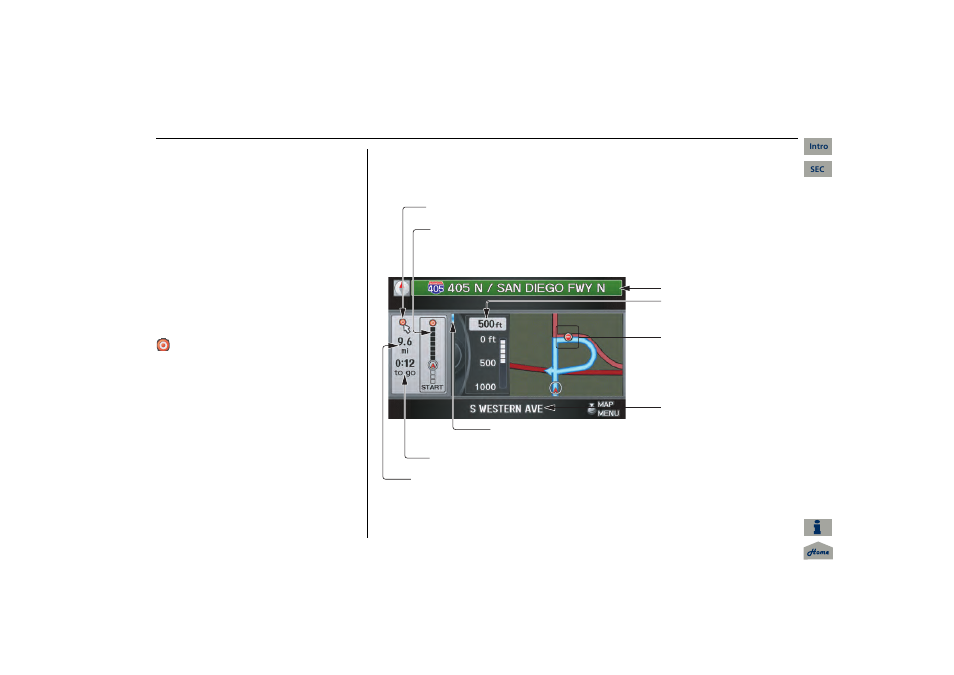 Navigation system manual, 2013 mdx, Driving to your destination | Acura 2013 MDX Navigation User Manual | Page 57 / 184