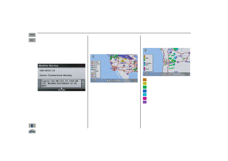 Navigation system manual, 2013 mdx, Information features | Acura 2013 MDX Navigation User Manual | Page 84 / 184