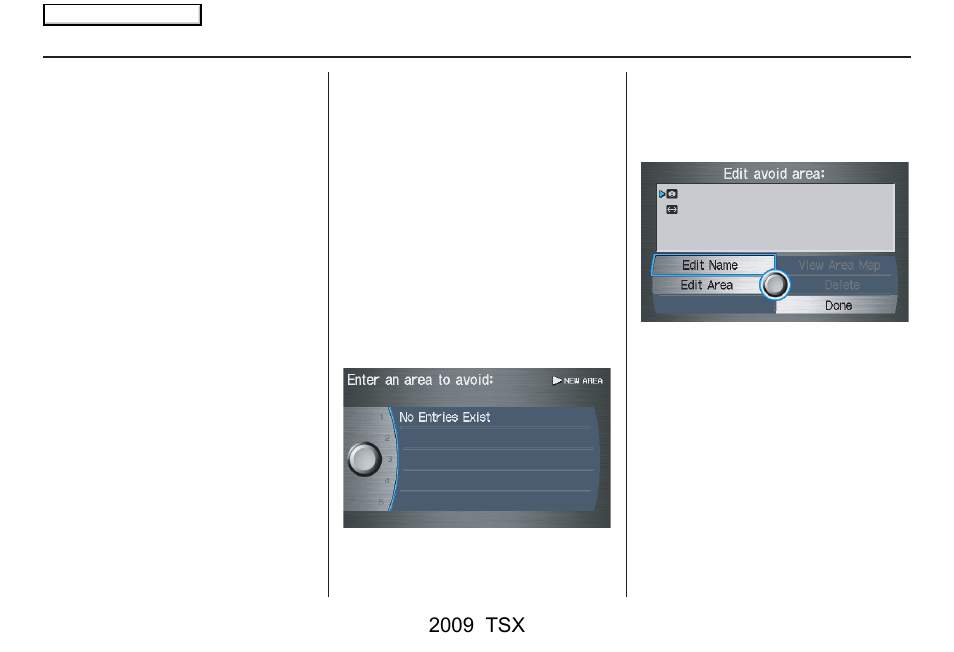 System setup, 2009 tsx | Acura 2009 TSX Navigation User Manual | Page 105 / 170