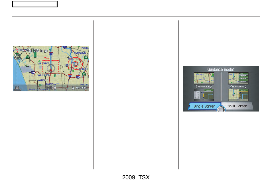 System setup, 2009 tsx | Acura 2009 TSX Navigation User Manual | Page 108 / 170