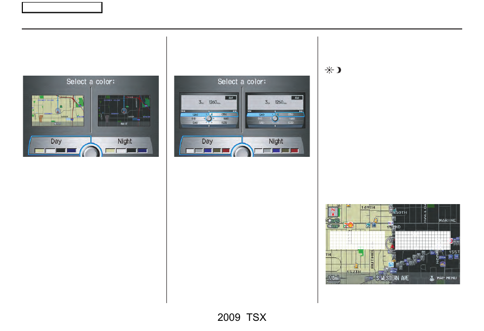 System setup, 2009 tsx | Acura 2009 TSX Navigation User Manual | Page 113 / 170