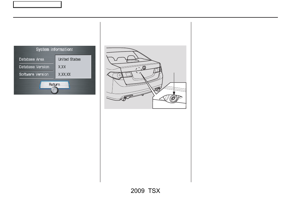 System setup, 2009 tsx | Acura 2009 TSX Navigation User Manual | Page 116 / 170