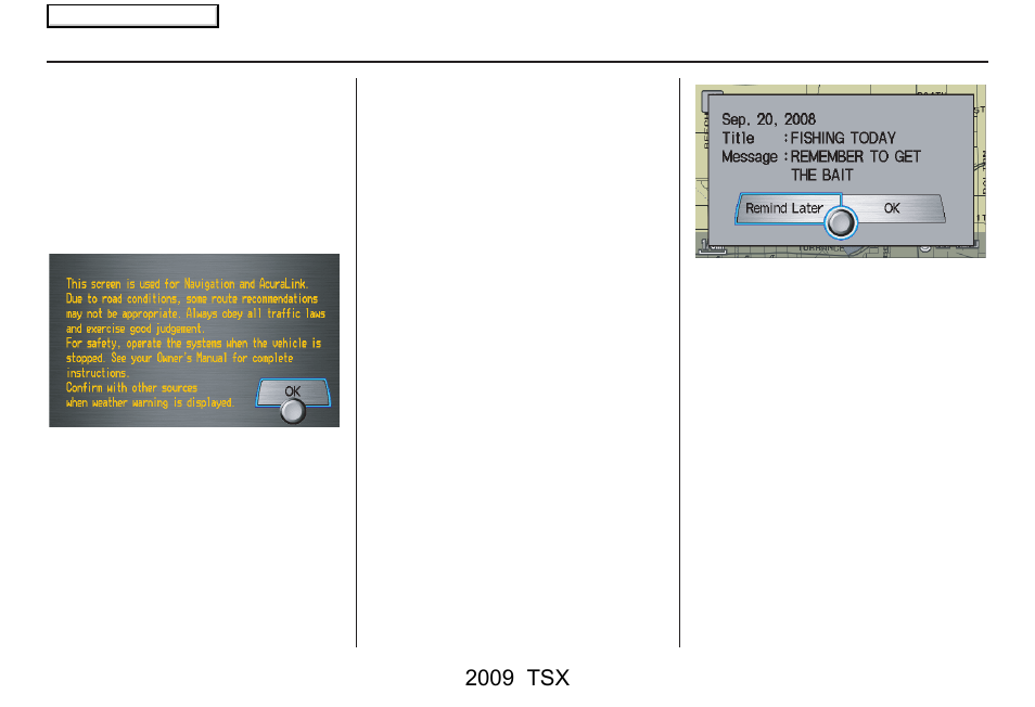 Getting started, 2009 tsx | Acura 2009 TSX Navigation User Manual | Page 17 / 170