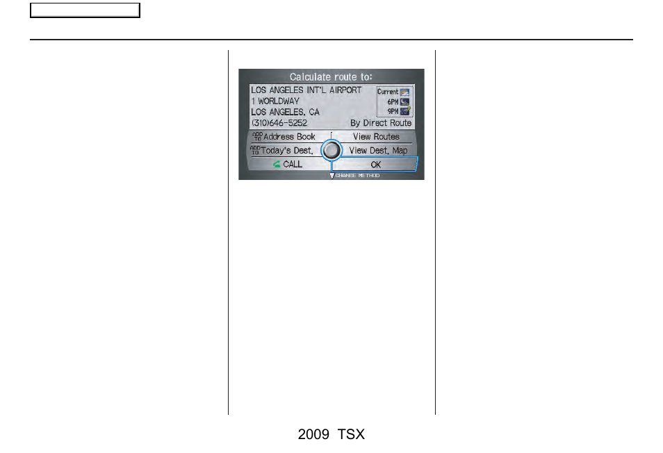 Driving to your destination, 2009 tsx | Acura 2009 TSX Navigation User Manual | Page 51 / 170