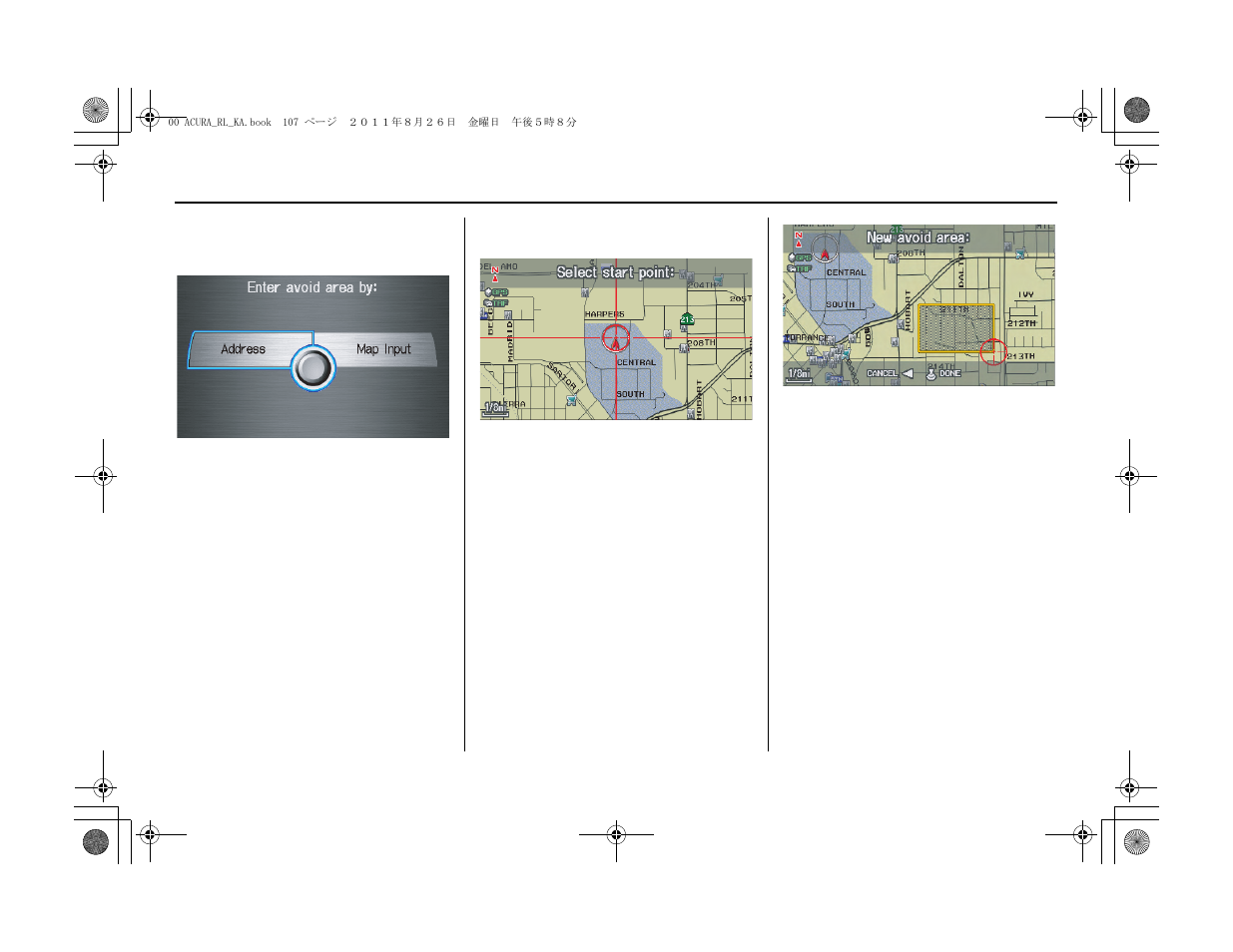 System setup | Acura 2012 RL Navigation User Manual | Page 108 / 177