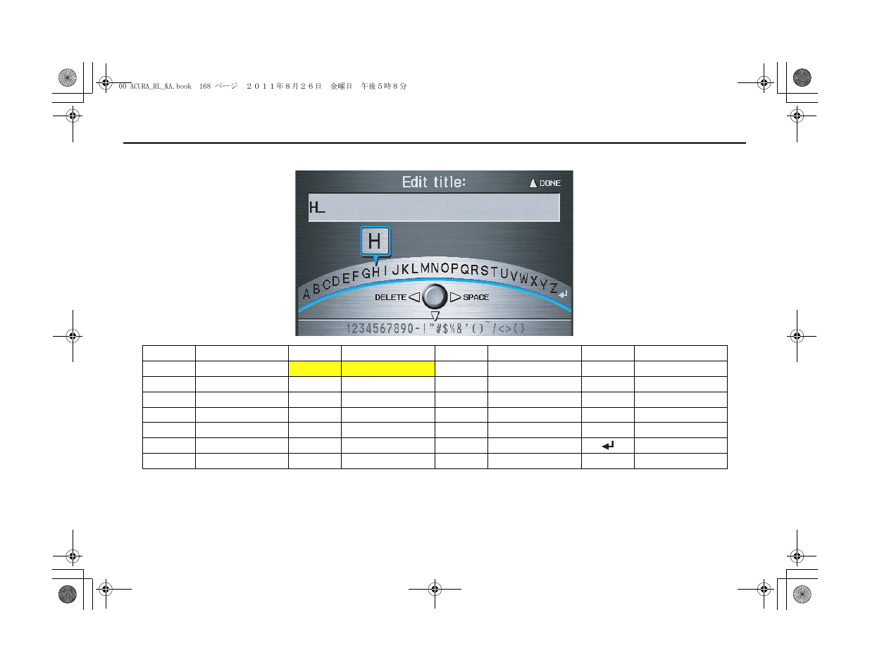 Voice command index | Acura 2012 RL Navigation User Manual | Page 169 / 177