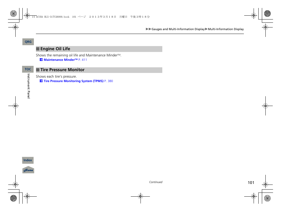 Acura 2014 RLX User Manual | Page 102 / 518