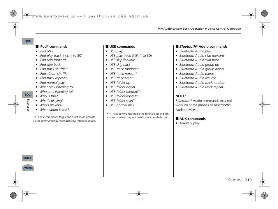 Acura 2014 RLX User Manual | Page 214 / 518