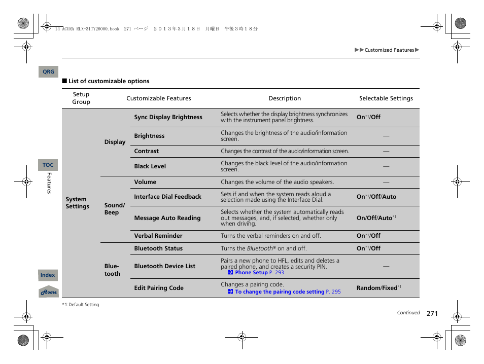 Acura 2014 RLX User Manual | Page 272 / 518