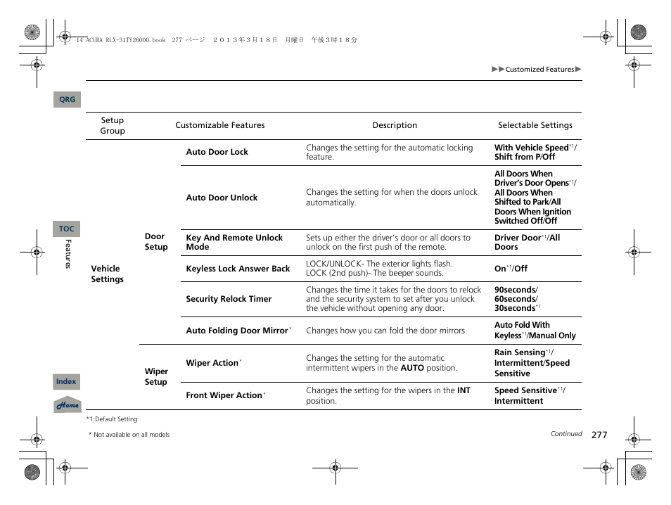 Acura 2014 RLX User Manual | Page 278 / 518