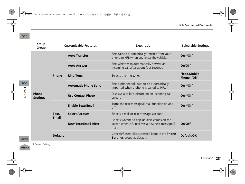 Acura 2014 RLX User Manual | Page 282 / 518