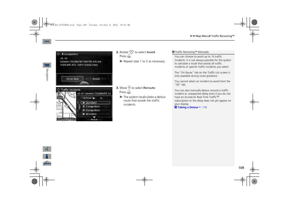 Acura 2014 RLX Navigation User Manual | Page 110 / 156