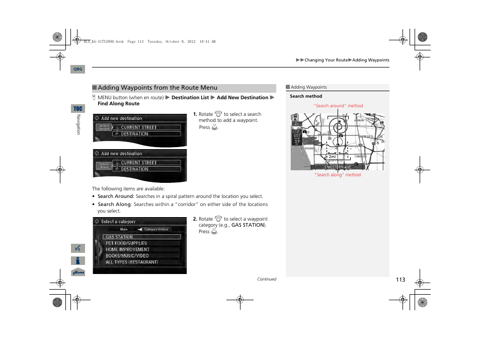 Acura 2014 RLX Navigation User Manual | Page 114 / 156