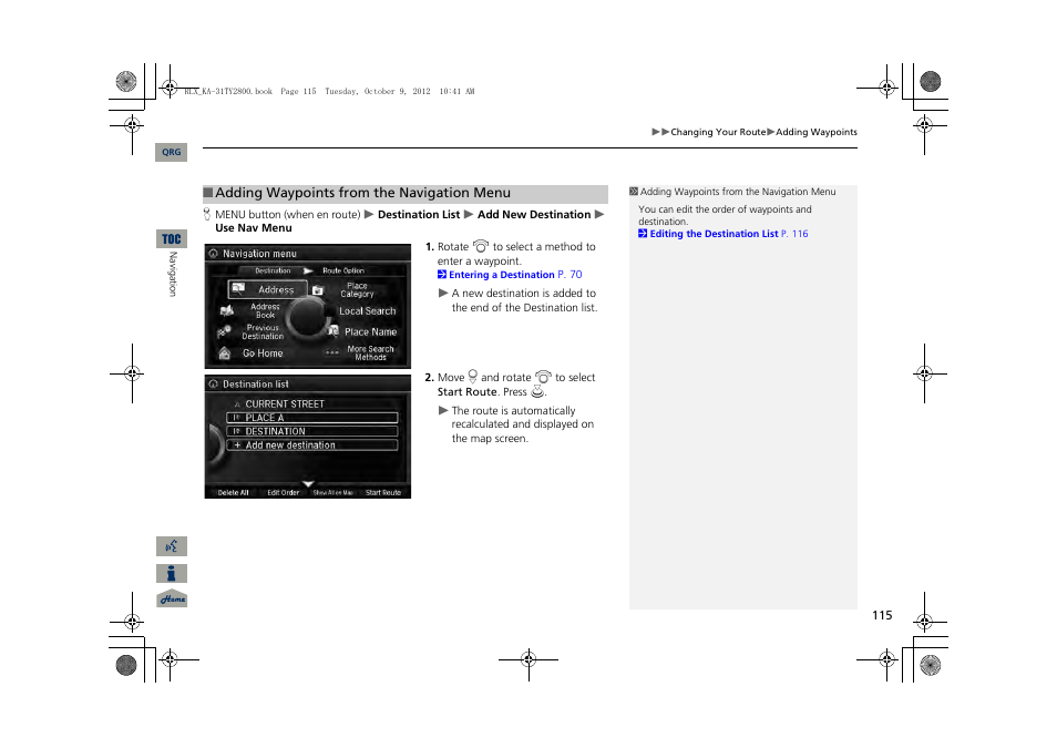 Acura 2014 RLX Navigation User Manual | Page 116 / 156