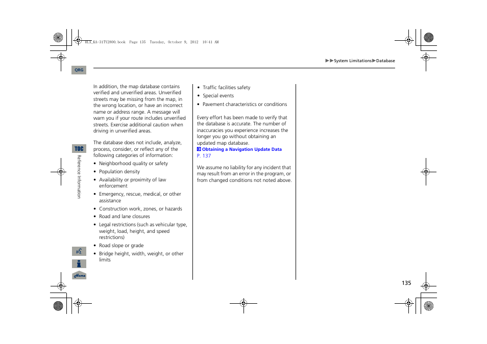 Acura 2014 RLX Navigation User Manual | Page 136 / 156