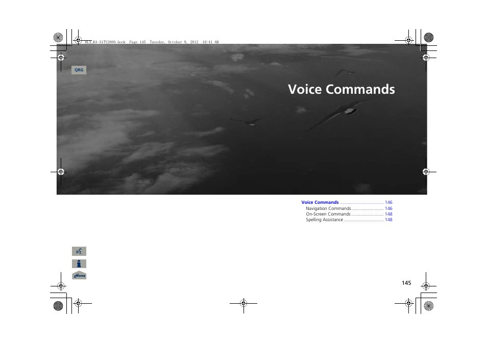 Voice commands, 2 voice commands p. 145, P.145 | Acura 2014 RLX Navigation User Manual | Page 146 / 156