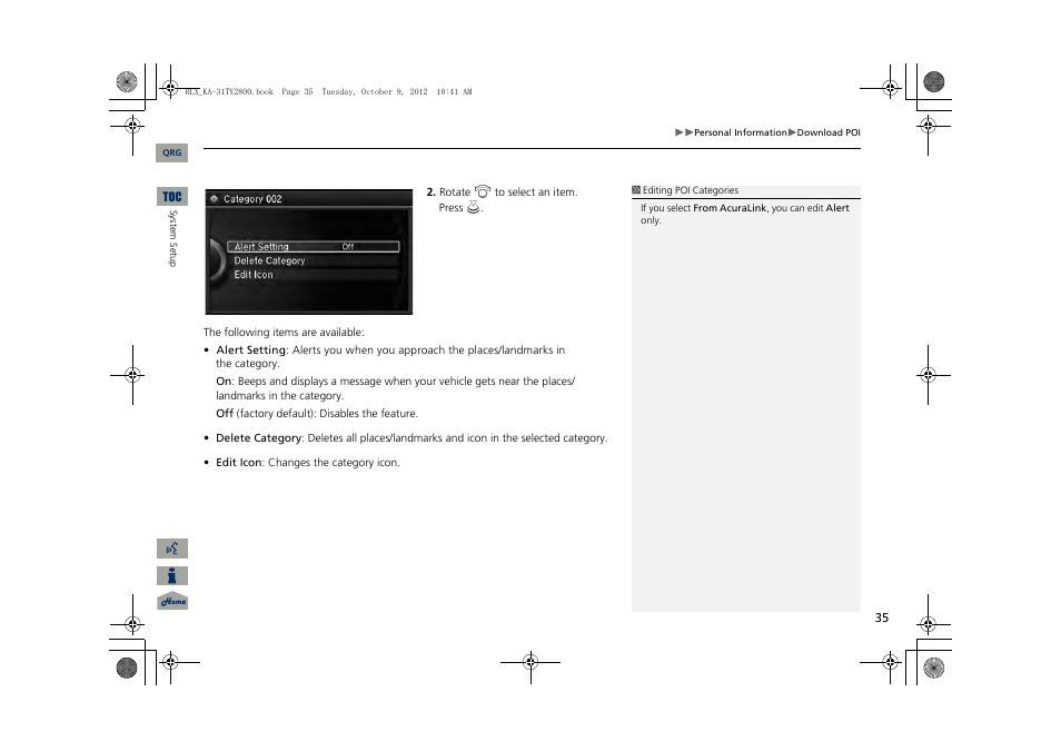 Acura 2014 RLX Navigation User Manual | Page 36 / 156