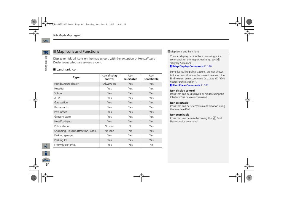 Acura 2014 RLX Navigation User Manual | Page 65 / 156
