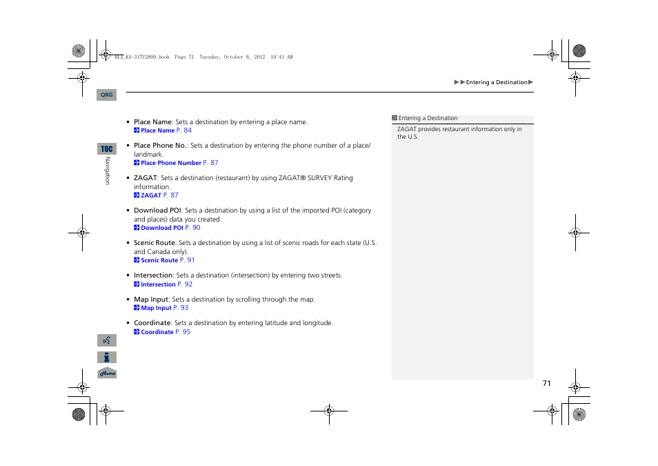 Acura 2014 RLX Navigation User Manual | Page 72 / 156