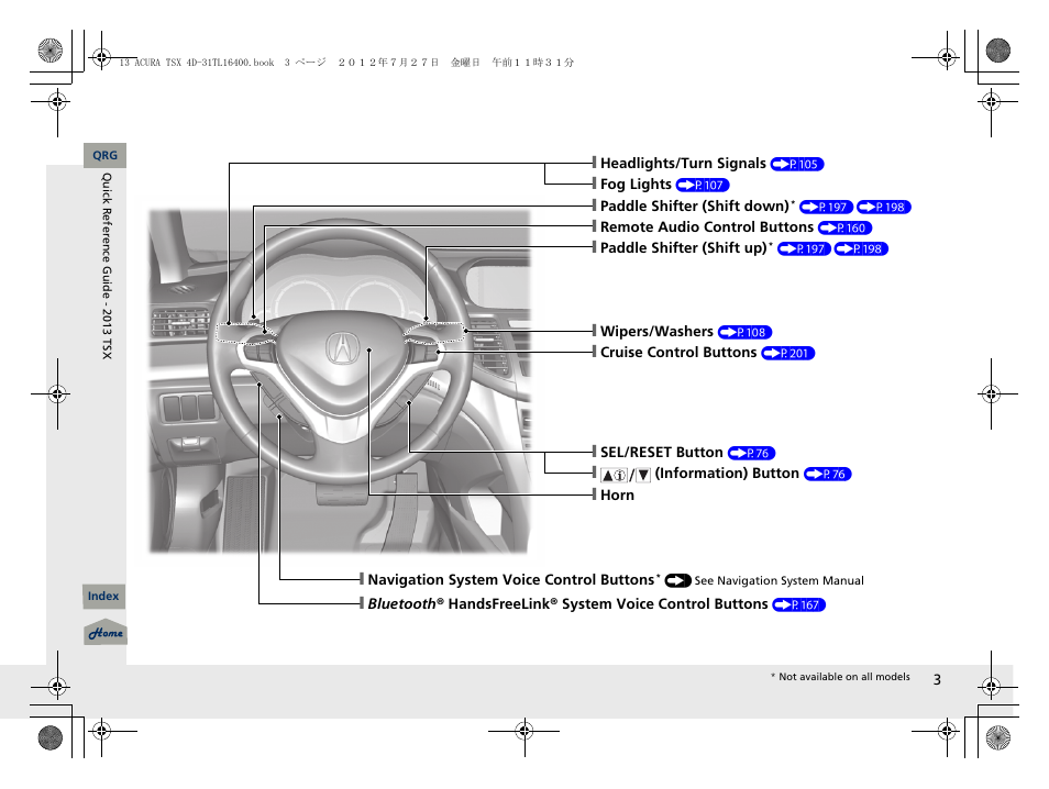 Acura 2013 TSX User Manual | Page 4 / 325