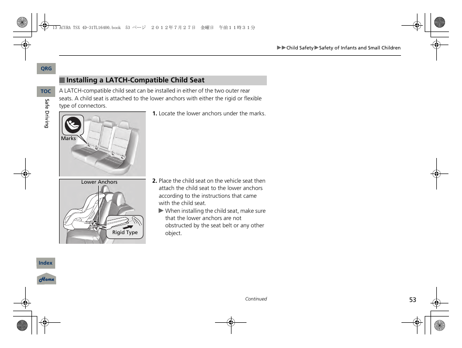 P53) | Acura 2013 TSX User Manual | Page 54 / 325