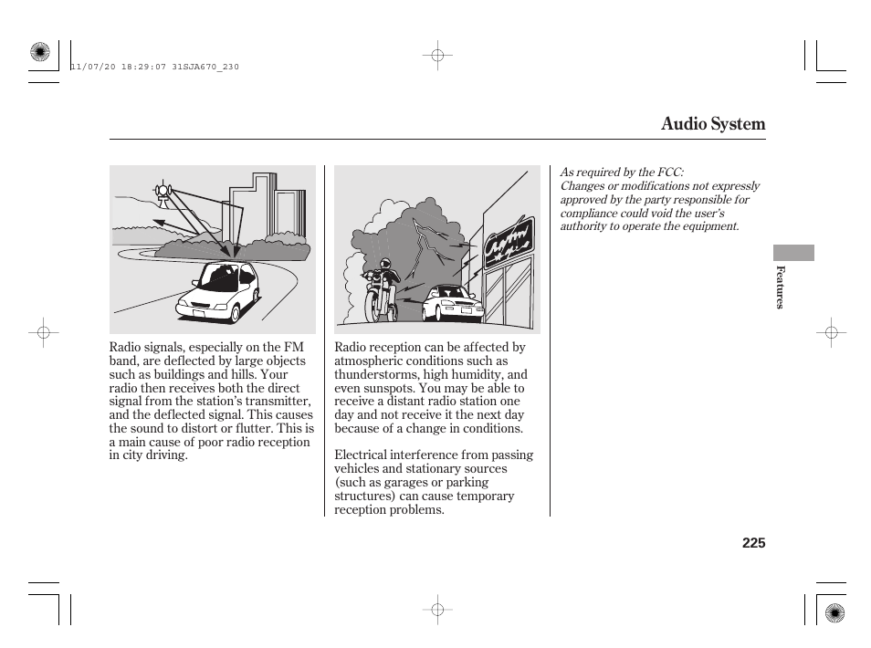 Audio system | Acura 2012 RL User Manual | Page 231 / 562