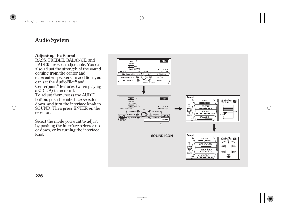 Audio system | Acura 2012 RL User Manual | Page 232 / 562