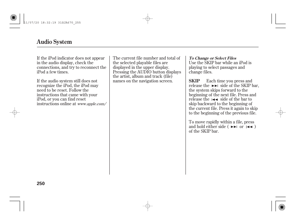 Audio system | Acura 2012 RL User Manual | Page 256 / 562