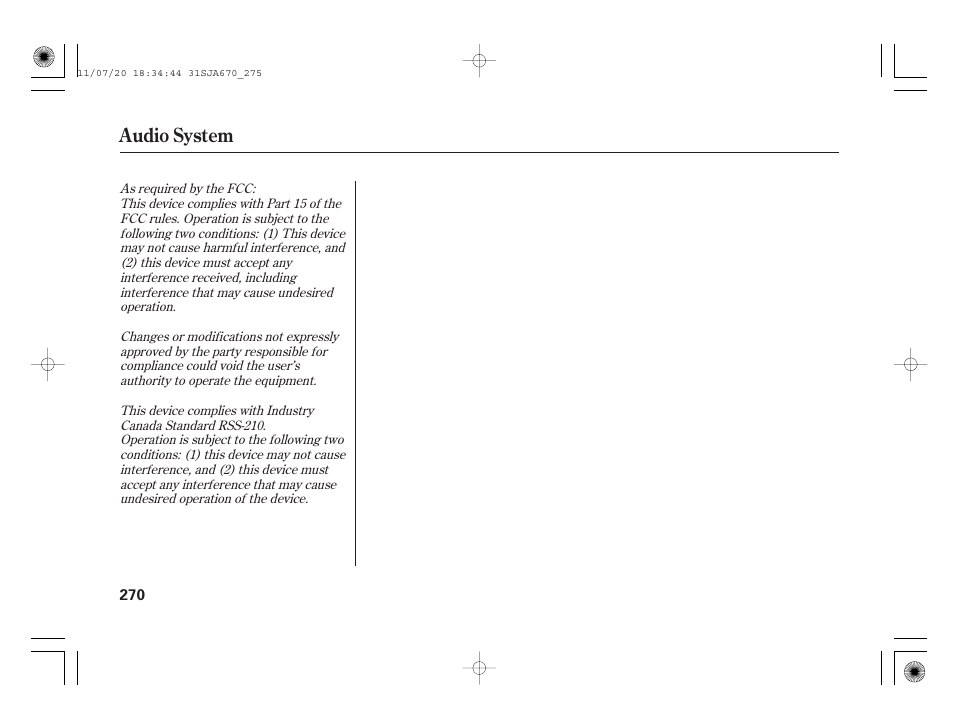 Audio system | Acura 2012 RL User Manual | Page 276 / 562