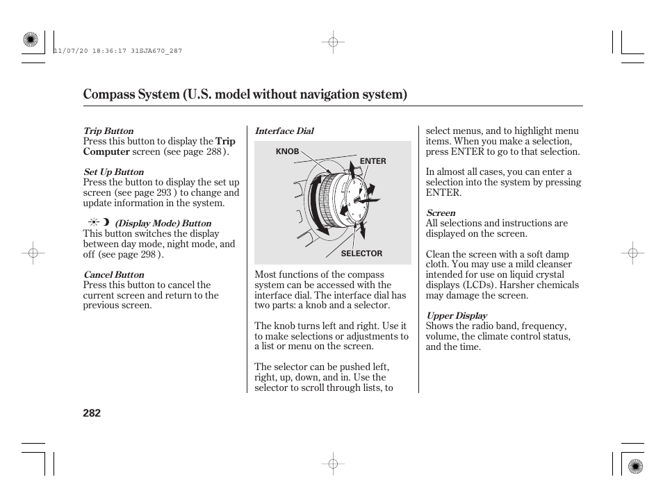 Acura 2012 RL User Manual | Page 288 / 562