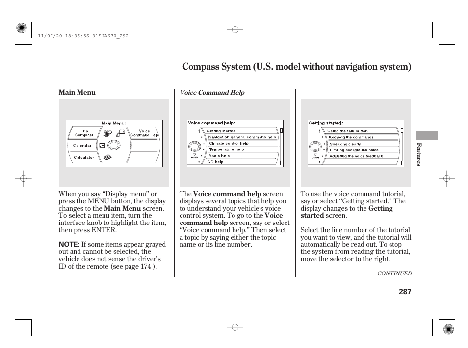 Acura 2012 RL User Manual | Page 293 / 562