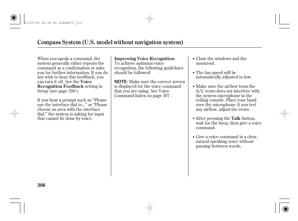 Acura 2012 RL User Manual | Page 312 / 562