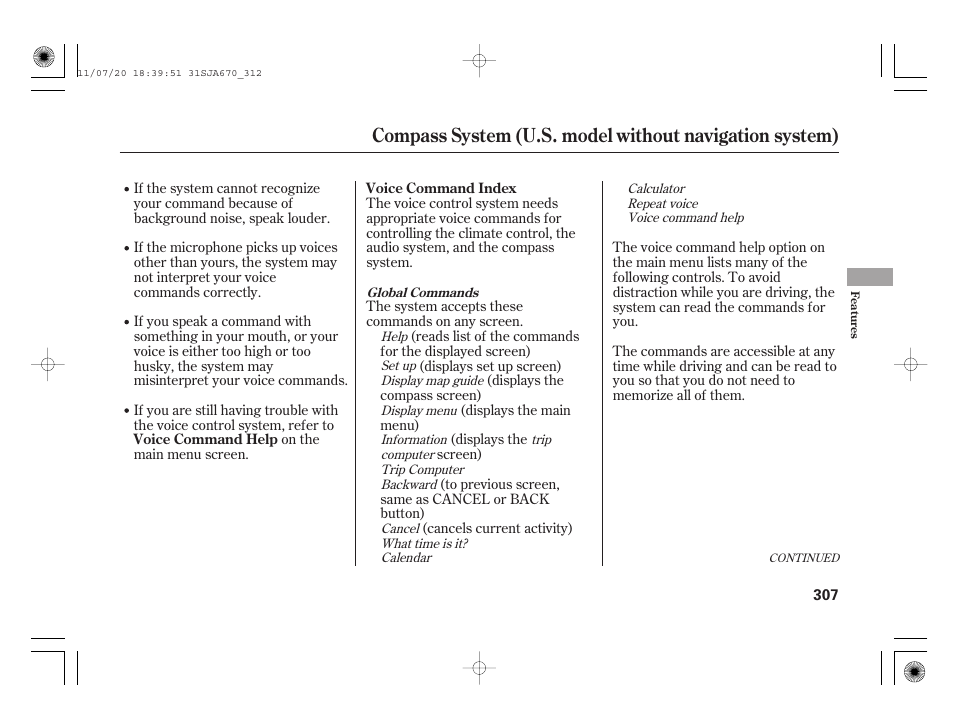 Acura 2012 RL User Manual | Page 313 / 562