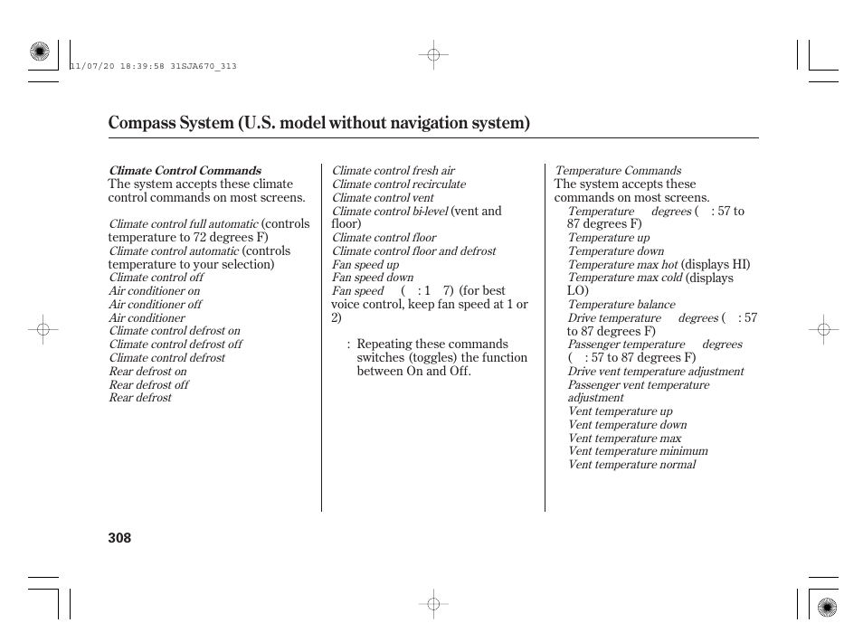 Acura 2012 RL User Manual | Page 314 / 562