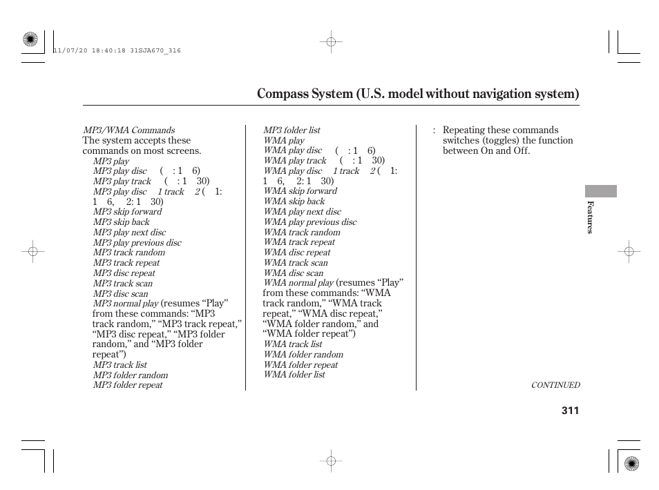 Acura 2012 RL User Manual | Page 317 / 562