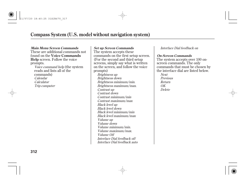 Acura 2012 RL User Manual | Page 318 / 562