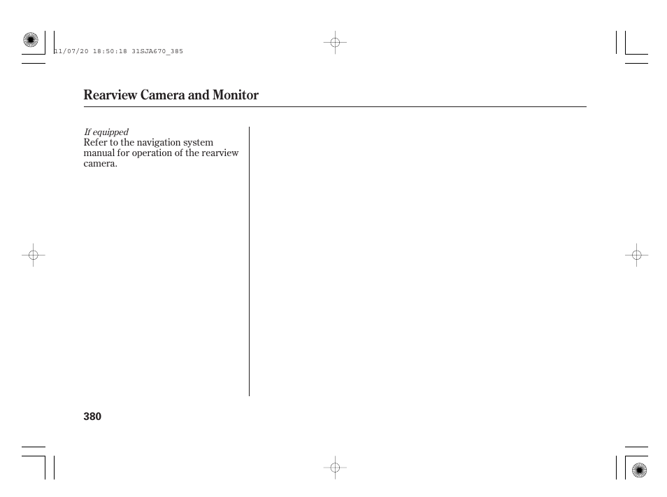 Rearview camera and monitor | Acura 2012 RL User Manual | Page 386 / 562