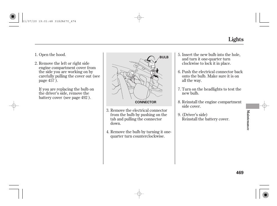 Lights | Acura 2012 RL User Manual | Page 475 / 562
