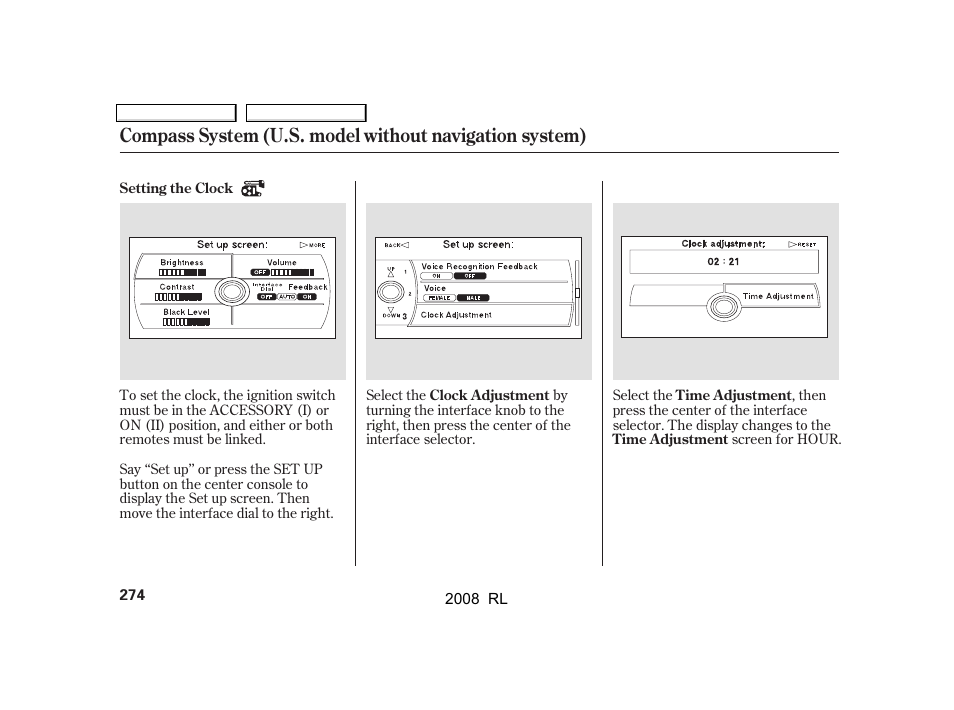 Acura 2008 RL User Manual | Page 277 / 500