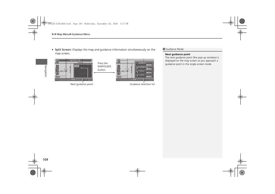 Acura 2011 TSX Navigation User Manual | Page 106 / 253