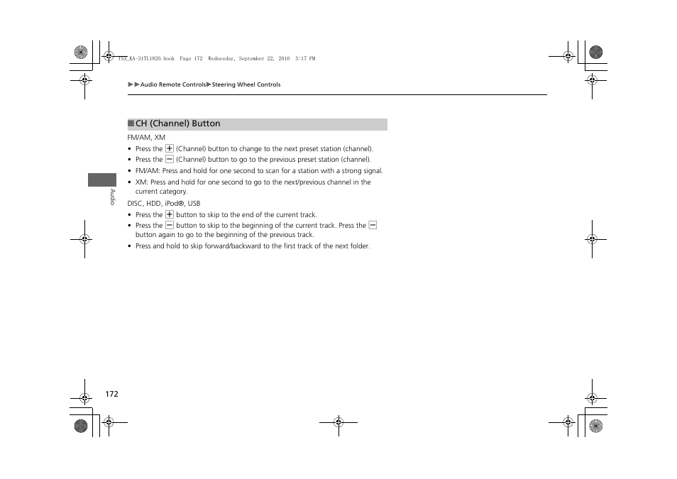 P172) | Acura 2011 TSX Navigation User Manual | Page 174 / 253