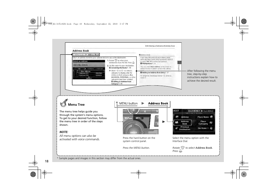 Acura 2011 TSX Navigation User Manual | Page 20 / 253