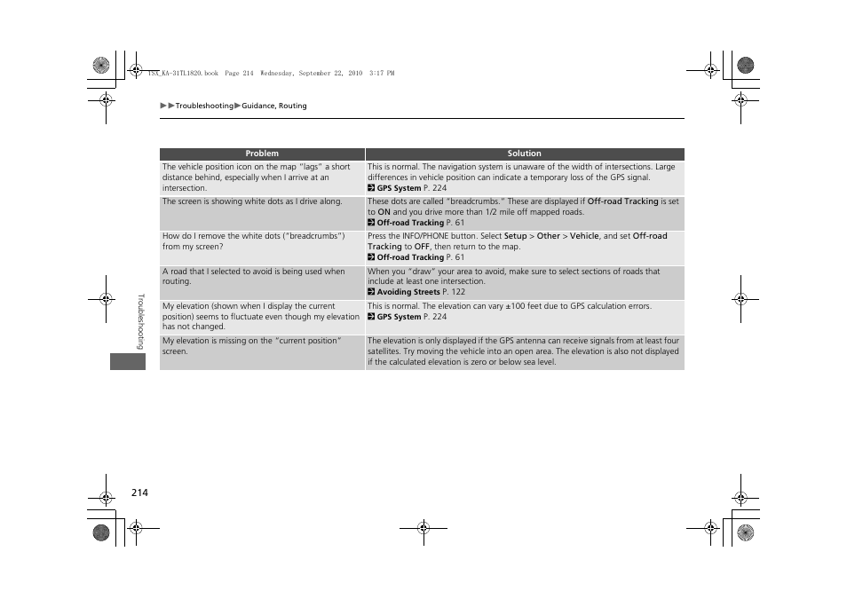 Acura 2011 TSX Navigation User Manual | Page 216 / 253